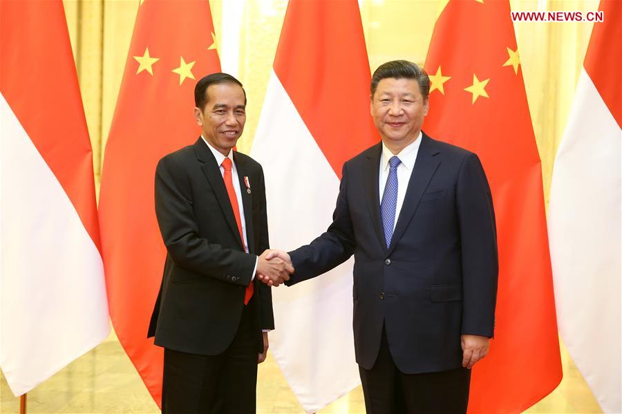 (BRF)CHINA-BEIJING-XI JINPING-INDONESIAN PRESIDENT-MEETING(CN)