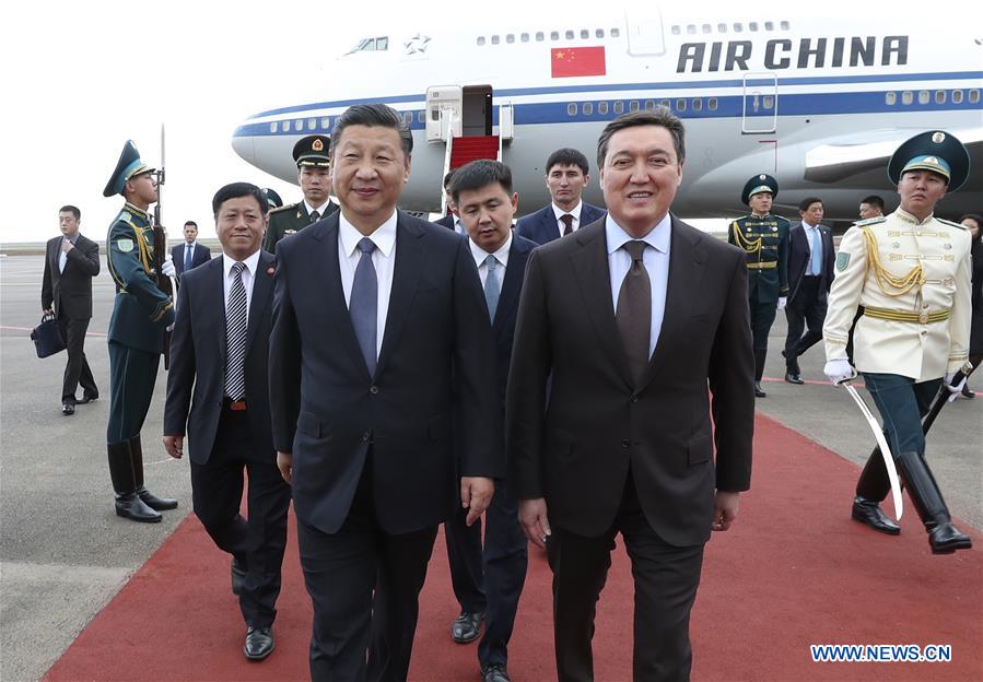 KAZAKHSTAN-CHINA-XI JINPING-ARRIVAL