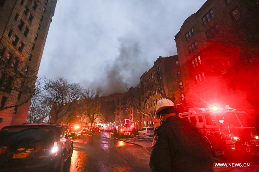 U.S.-NEW YORK-MANHATTAN APARTMENT-FIRE