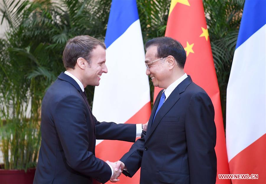 CHINA-BEIJING-LI KEQIANG-FANCE-MACRON-MEETING (CN)