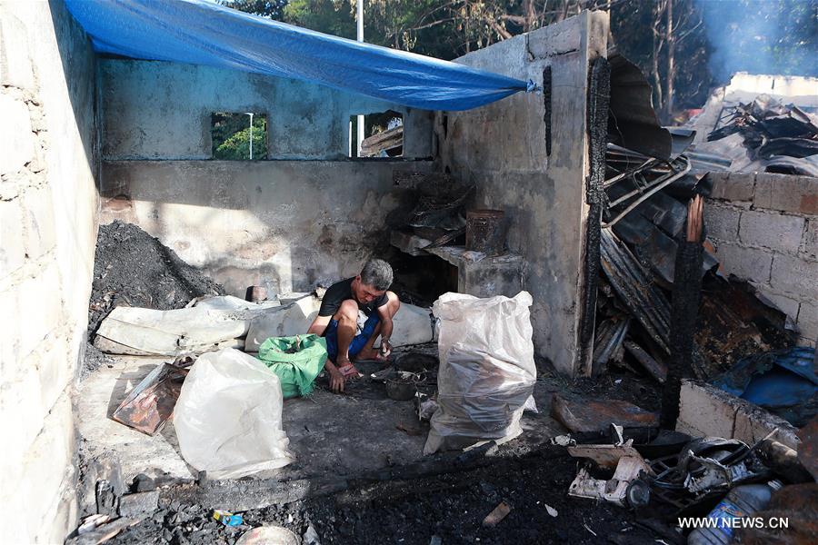 PHILIPPINES-QUEZON CITY-FIRE-AFTERMATH