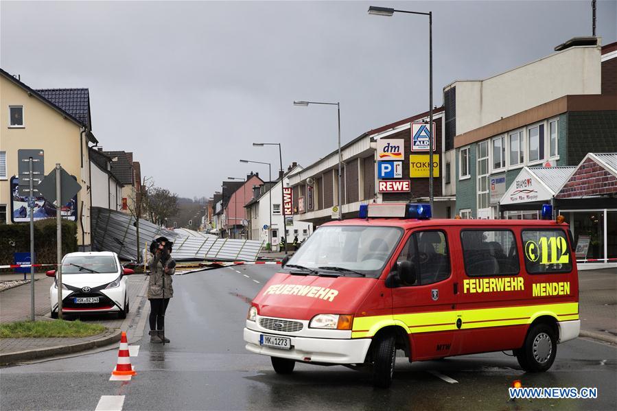 GERMANY-MENDEN-STORM-FRIEDERIKE