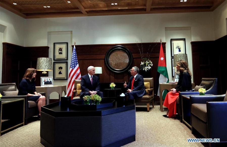 JORDAN-AMMAN-KING-U.S.-VICE PRESIDENT-MEETING