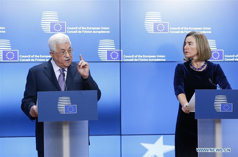 BELGIUM-BRUSSELS-EU-PALESTINE-ABBAS-VISIT