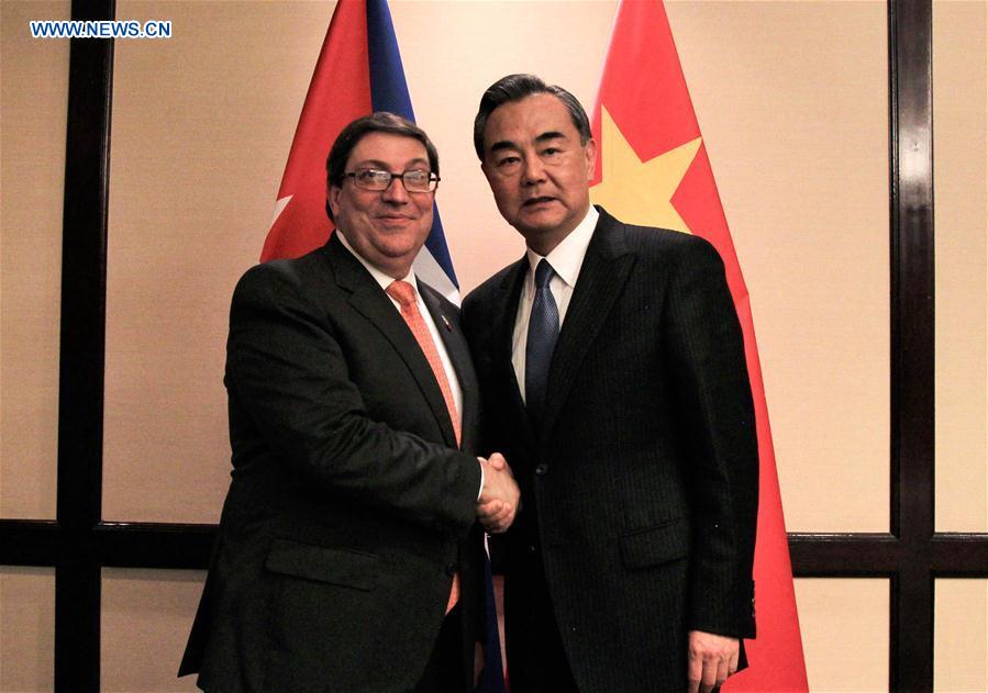 CHILE-SANTIAGO-CHINA-CUBA-FM-MEETING