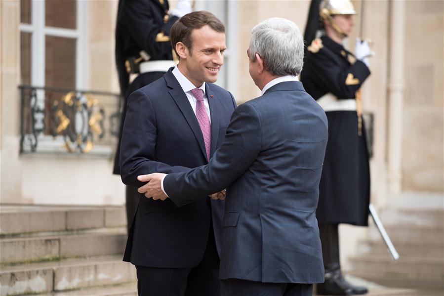 FRANCE-PARIS-ARMENIAN PRESIDENT-VISIT