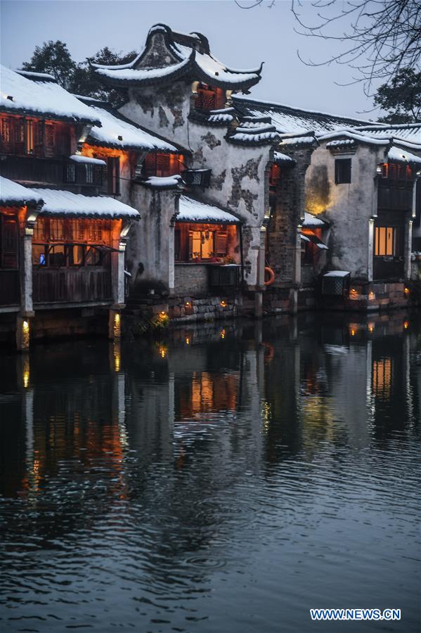 CHINA-ZHEJIANG-WUZHEN-SNOW (CN)