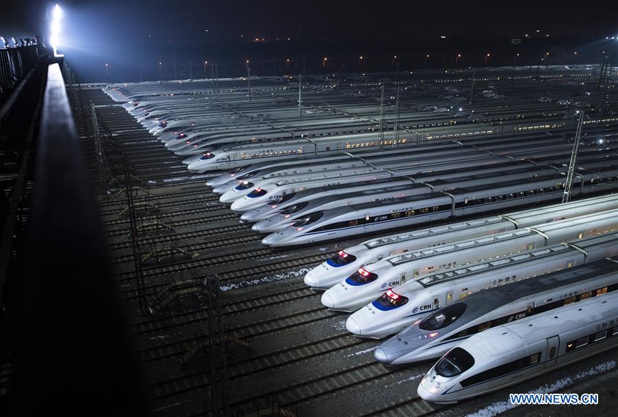 CHINA-WUHAN-HIGH-SPEED TRAIN-SPRING FESTIVAL-PREPARATION (CN)