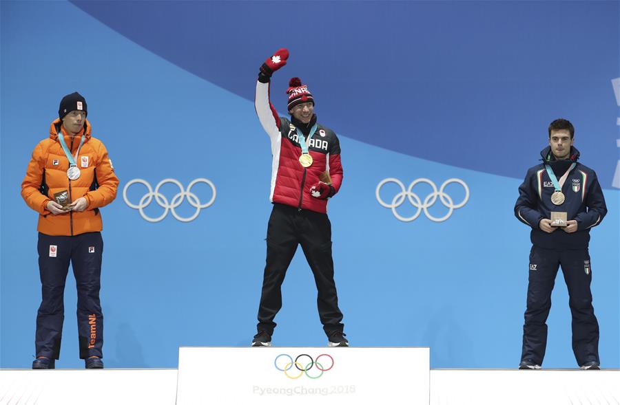 (SP)OLY-SOUTH KOREA-PYEONGCHANG-SPEED SKATING-MEN'S 10000M-MEDAL CEREMONY