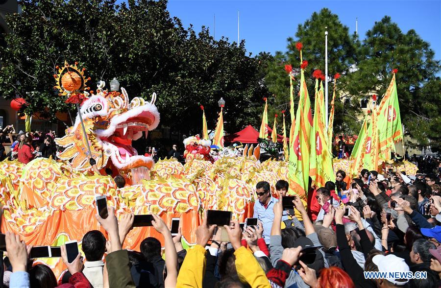 U.S.-SAN FRANCISCO-CHINESE SPRING FESTIVAL-DRAGON PRADE