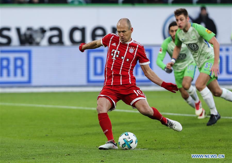 (SP)GERMANY-WOLFSBURG-SOCCER-BUNDESLIGA-WOLFSBURG VS BAYERN MUNICH