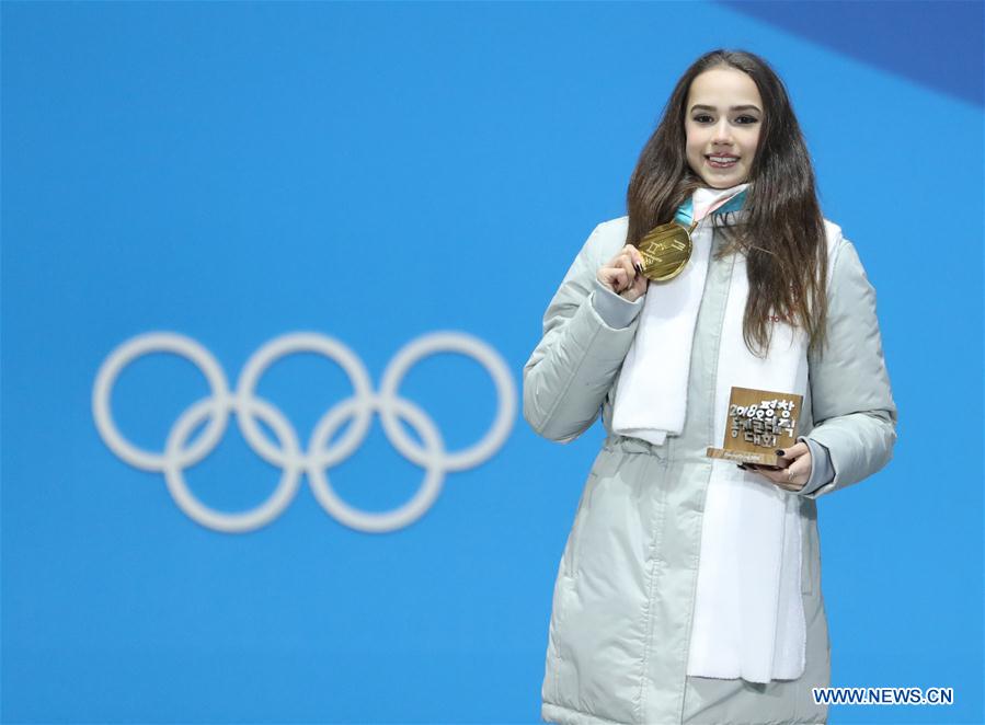 (SP)OLY-SOUTH KOREA-PYEONGCHANG-FIGURE SKATING-LADIES' SINGLE SKATING-MEDAL CEREMONY