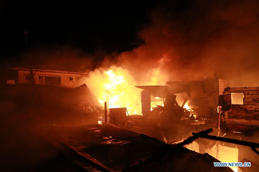 PHILIPPINES-QUEZON CITY-SLUM-FIRE