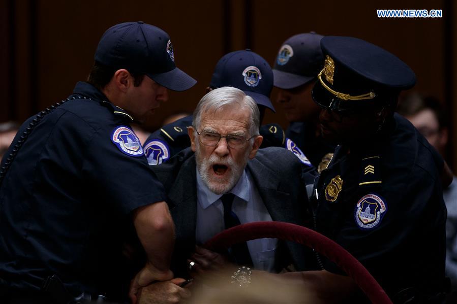 U.S.-WASHINGTON D.C.-CIA DIRECTOR-NOMINEE-CONFIRMATION HEARING-PROTEST