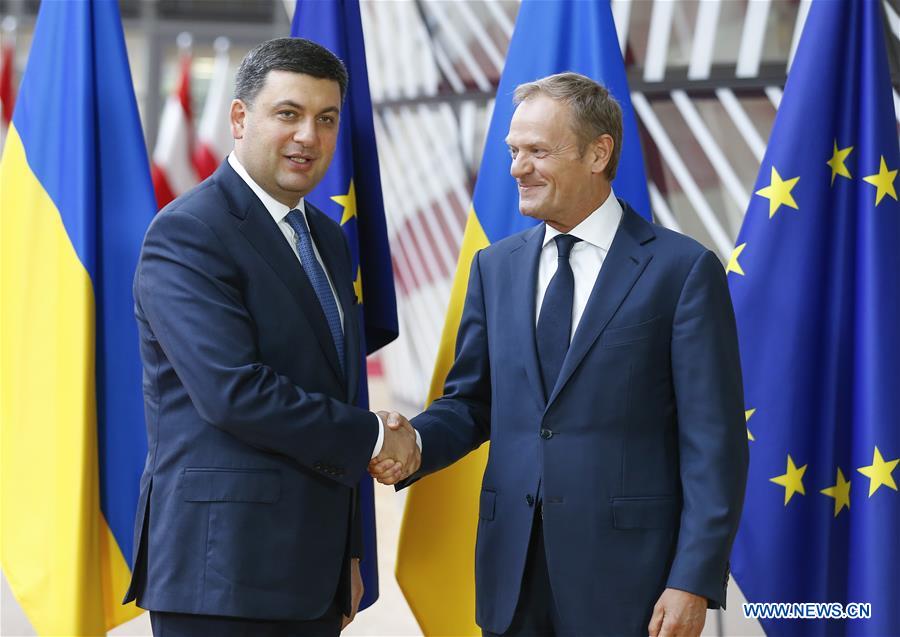 BELGIUM-BRUSSELS-EU-UKRAINE-GROYSMAN-VISIT