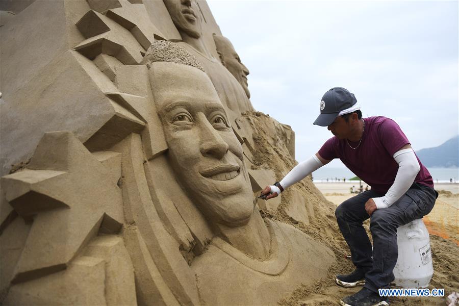 CHINA-ZHEJIANG-ZHOUSHAN-SAND SCULPTURE (CN)