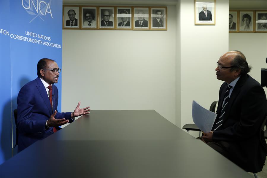 UN-UNAIDS-MICHEL SIDIBE-INTERVIEW