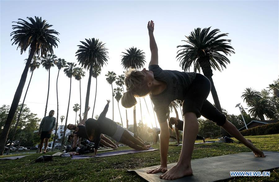 U.S.-LOS ANGELES-INTERNATIONAL YOGA DAY