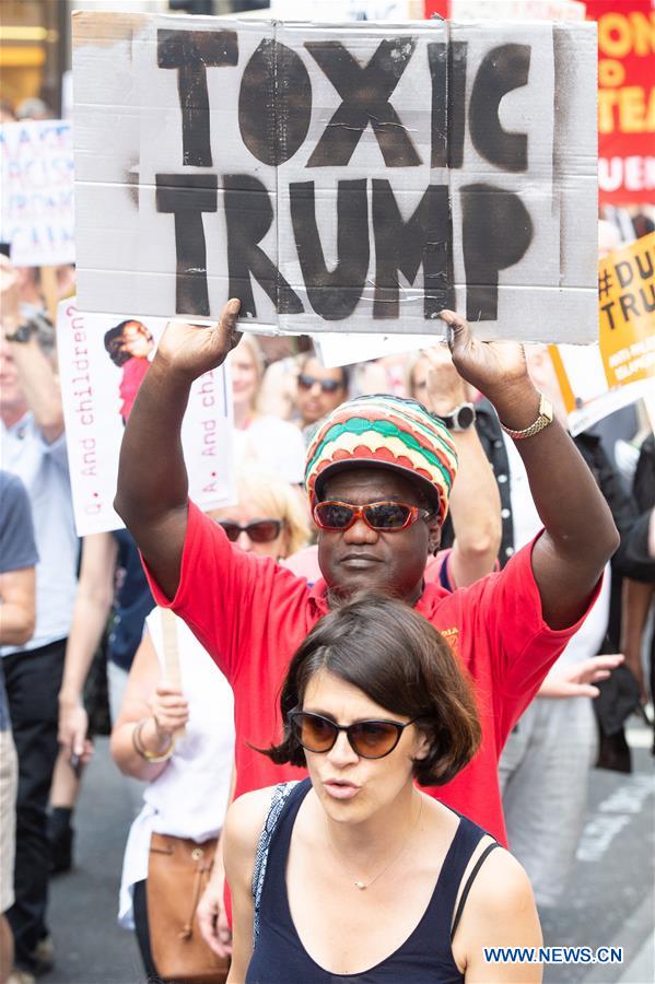 BRITAIN-LONDON-ANTI-TRUMP-PROTESTS