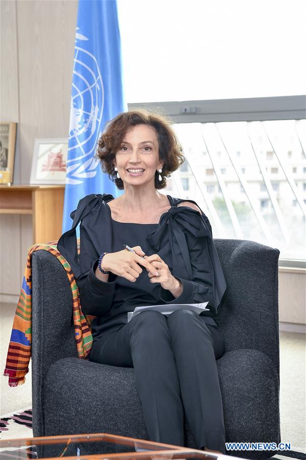 FRANCE-PARIS-UNESCO-AUDREY AZOULAY-INTERVIEW