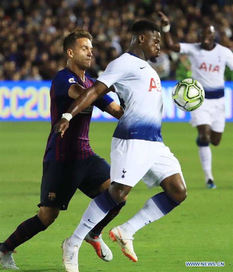 (SP)U.S.-PASADENA-SOCCER-INT'L CHAMPION CUP-BARCELONA VS HOTSPUR