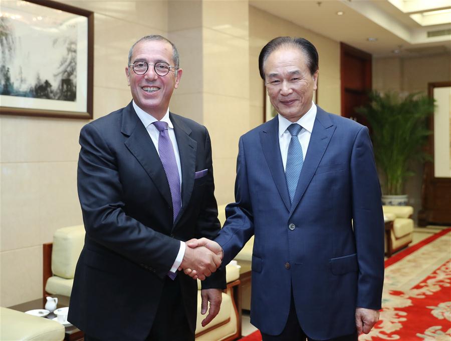 CHINA-BEIJING-XINHUA-CAI MINGZHAO-ISRAELI AMBASSADOR-MEETING (CN)