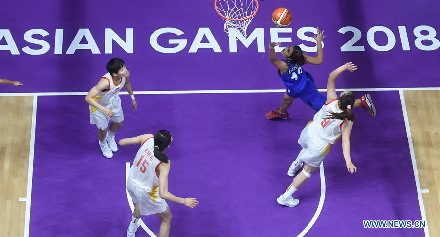 (SP)INDONESIA-JAKARTA-ASIAN GAMES-BASKETBALL-CHINA VS THAILAND