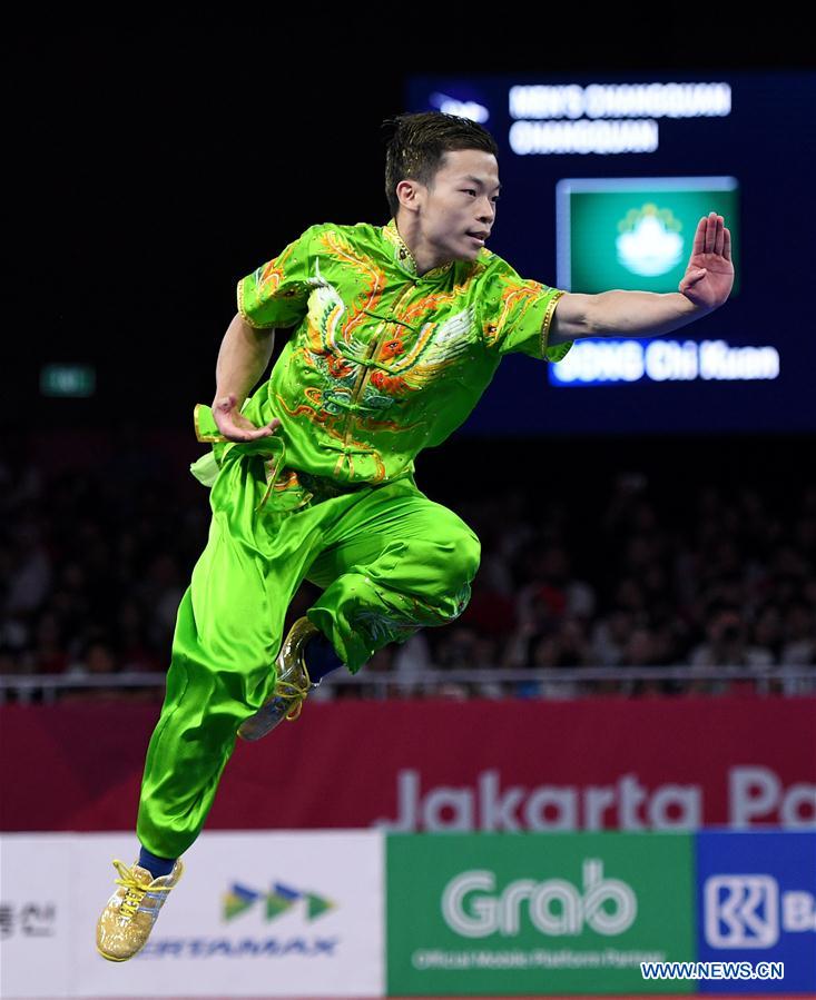 (SP)INDONESIA-JAKARTA-ASIAN GAMES-WUSHU-MEN’S CHANGQUAN