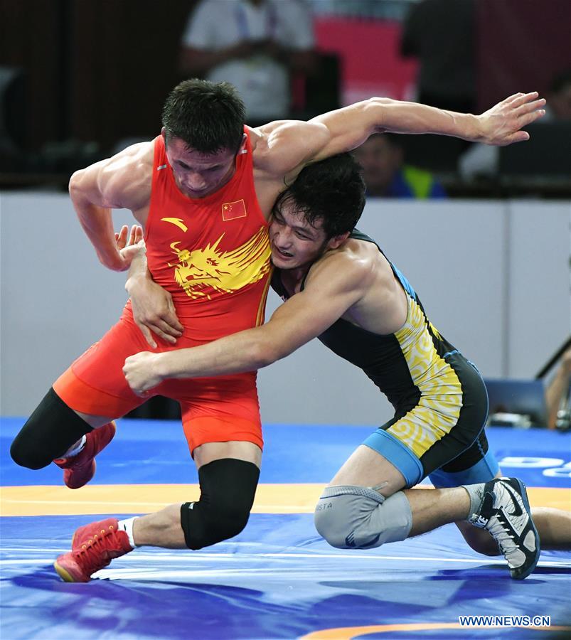 (SP)INDONESIA-JAKARTA-ASIAN GAMES-WRESTLING