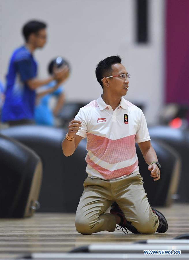 (SP)INDONESIA-PALEMBANG-ASIAN GAMES-BOWLING-MEN'S TEAM OF SIX