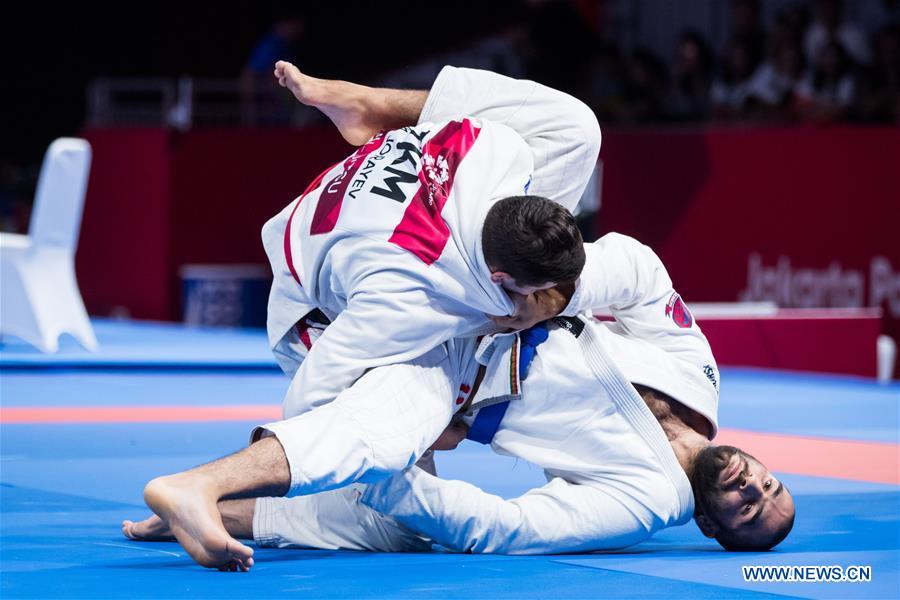 (SP)INDONESIA-JAKARTA-ASIAN GAMES-JU-JITSU-MEN'S 85KG