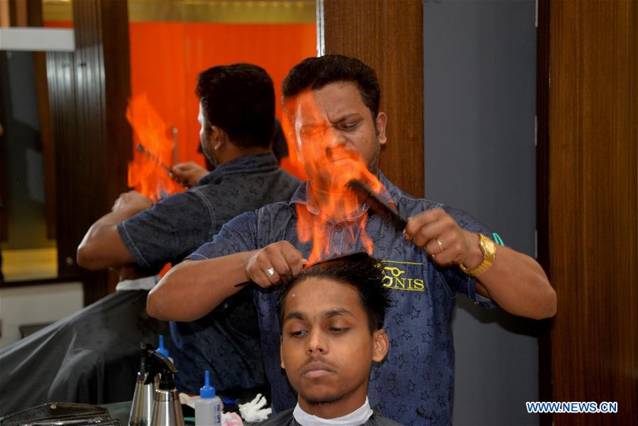 BANGLADESH-DHAKA-HAIR-BURNING