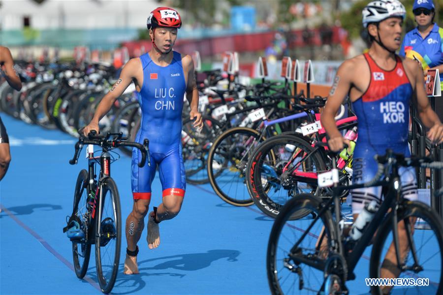 (SP)INDONESIA-PALEMBANG-ASIAN GAMES-TRIATHLON