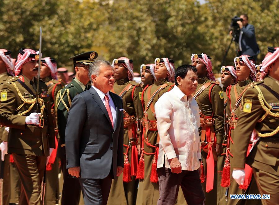 JORDAN-AMMAN-PHILIPPINE PRESIDENT-DUTERTE-VISIT