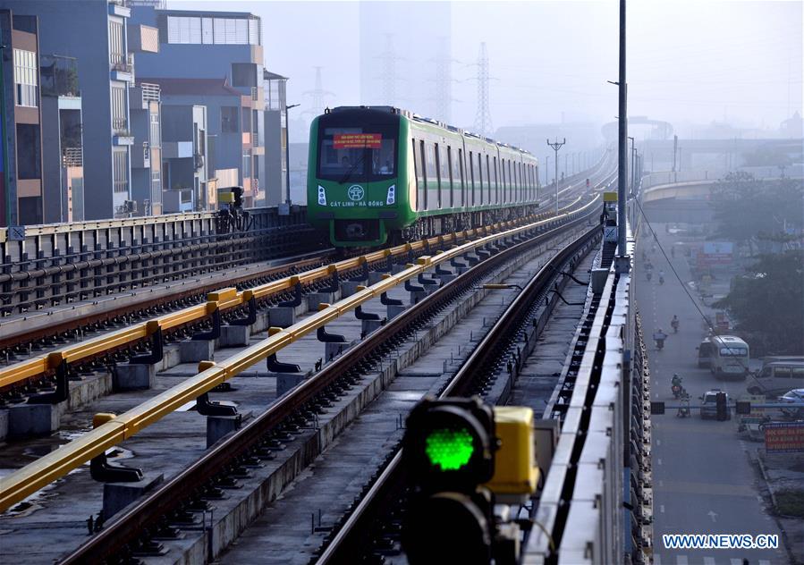 VIETNAM-HANOI-URBAN RAILWAY-TRIAL OPERATION