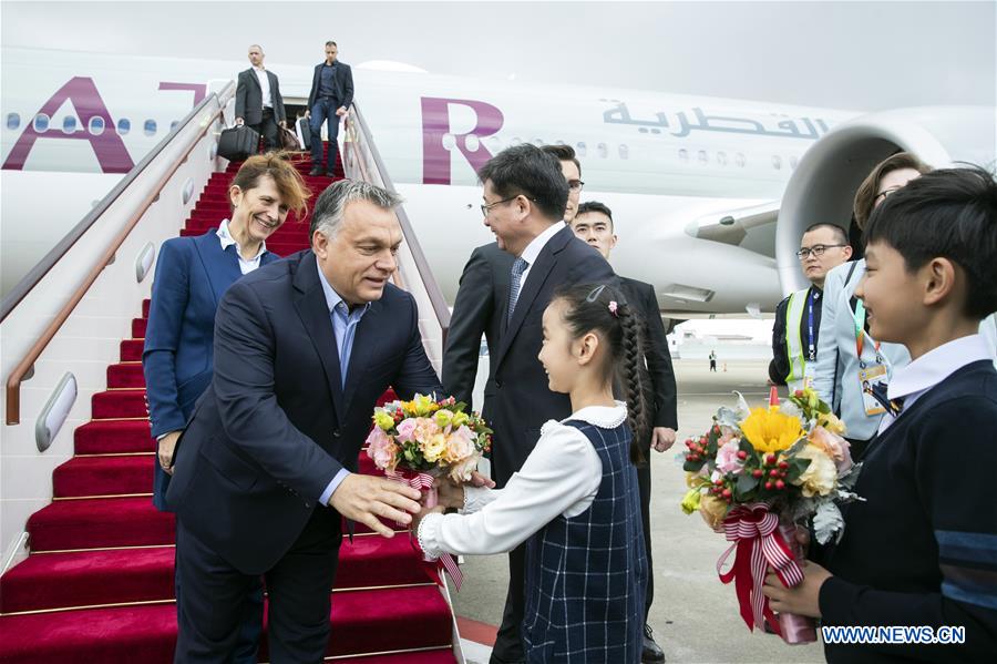 (IMPORT EXPO)CHINA-SHANGHAI-CIIE-HUNGARIAN PM-ARRIVAL (CN)