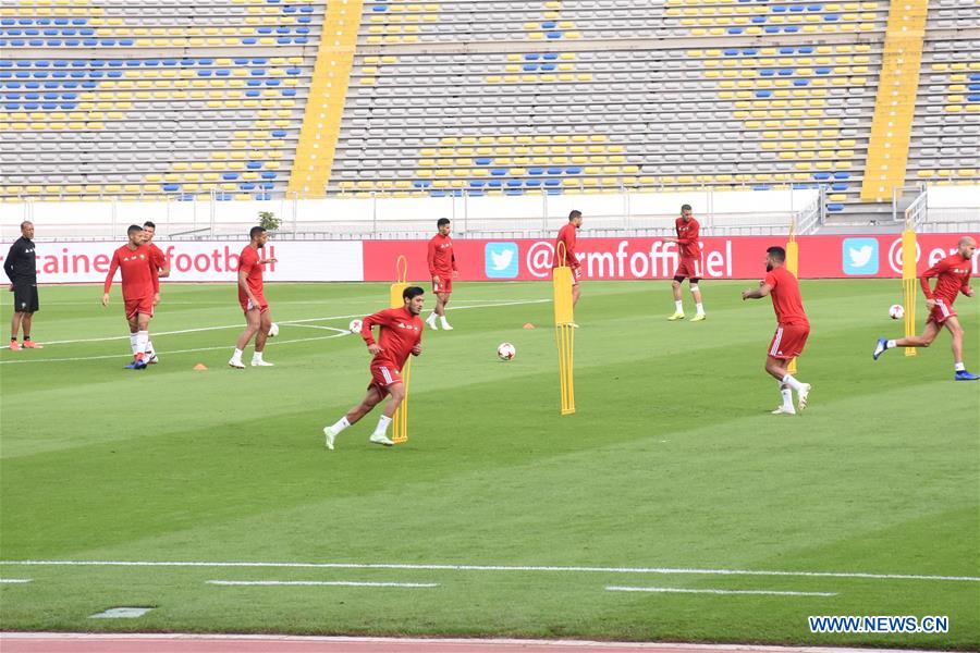 (SP)MOROCCO-CASABLANCA-FOOTBALL-AFRICA CUP-TRAINING