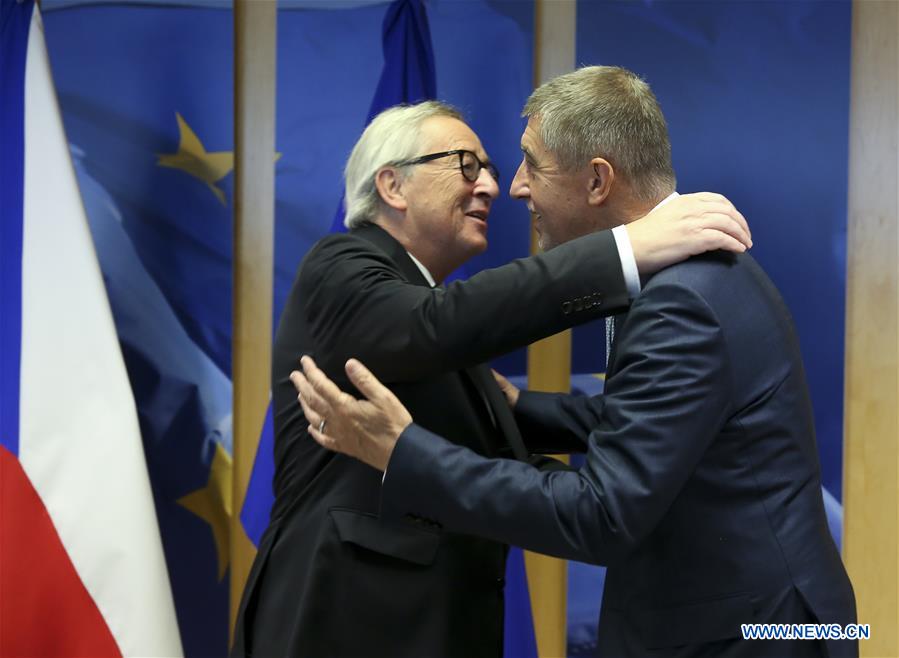 BELGIUM-BRUSSELS-EU-JUNCKER-CZECH-PM-BABIS