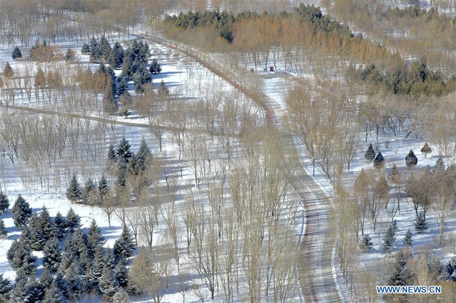 CHINA-GANSU-JIAYUGUAN-SNOW-SCENERY (CN)