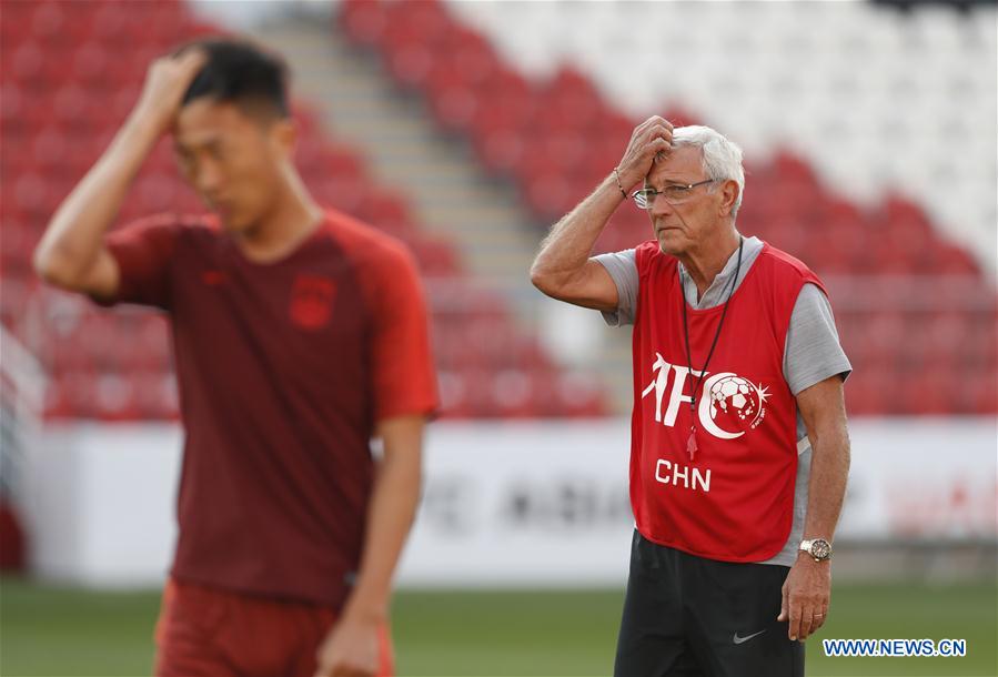 (SP)UAE-ABU DHABI-SOCCER-AFC ASIAN CUP 2019-GROUP C-CHN-TRAINING SESSION