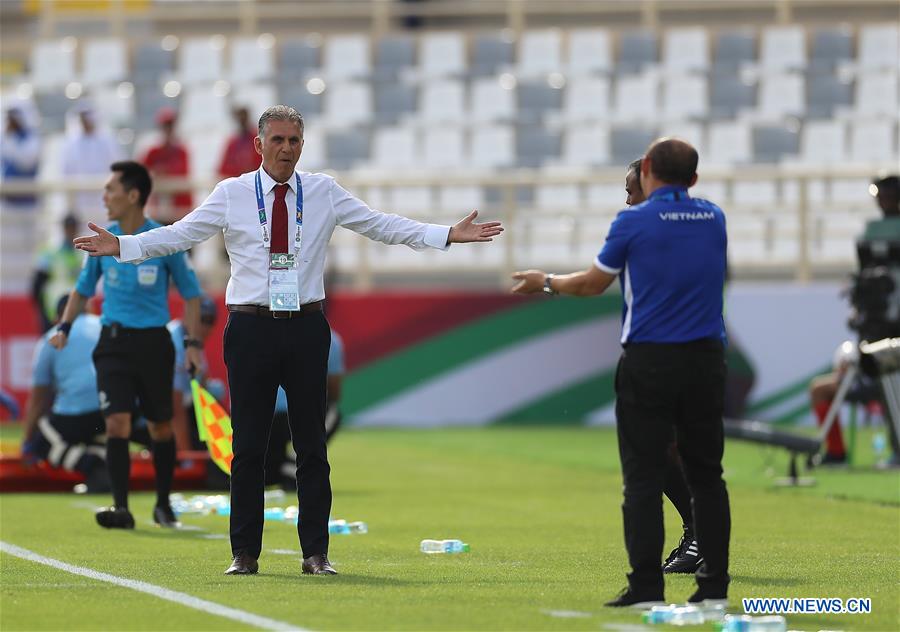 (SP)UAE-ABU DHABI-SOCCER-AFC ASIAN CUP 2019-GROUP D-VIETNAM VS IRAN