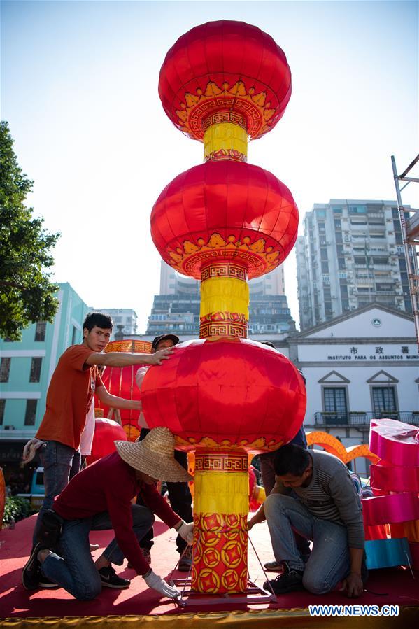 CHINA-MACAO-DECORATIONS-SPRING FESTIVAL (CN)