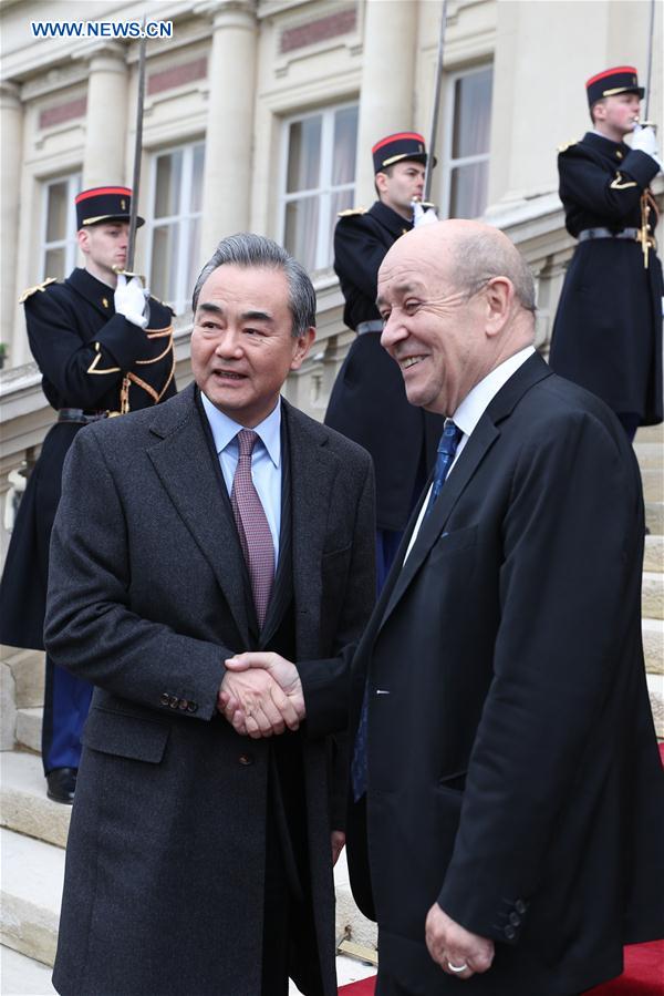 FRANCE-PARIS-WANG YI-FM-MEETING