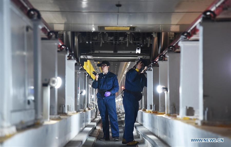 CHINA-SHANDONG-HIGH SPEED TRAIN-MAINTENANCE (CN)