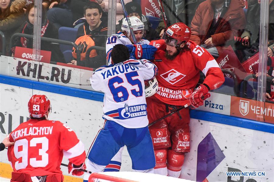 (SP)RUSSIA-MOSCOW-ICE HOCKEY-KHL-SPARTAK VS SKA