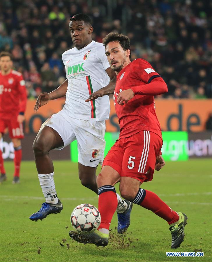 (SP)GERMANY-AUGSBURG-SOCCER-BUNDESLIGA-AUGSBURG VS BAYERN MUNICH