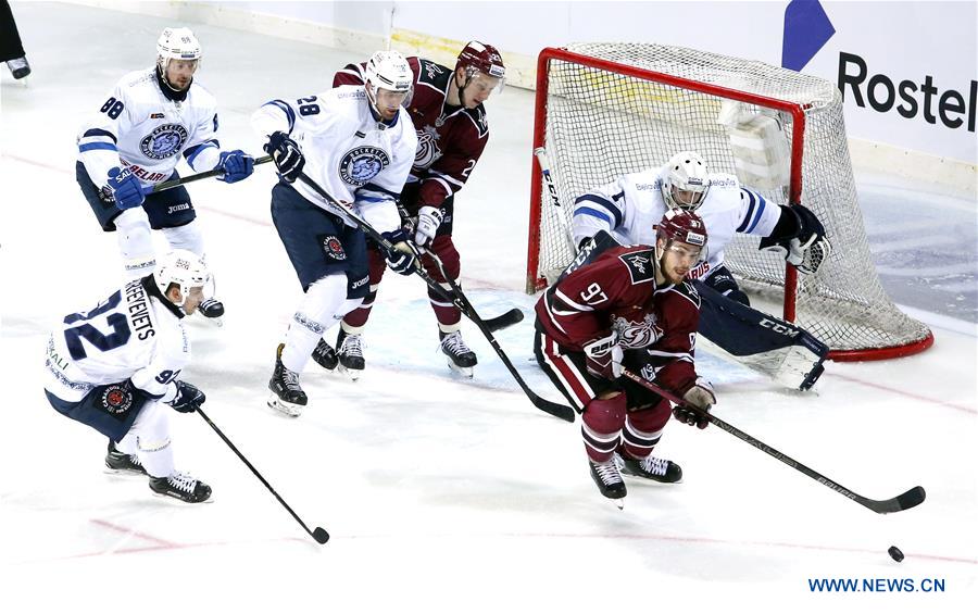 (SP)LATVIA-RIGA-ICE HOCKEY-KHL-DINAMO RIGA VS DINAMO MINSK