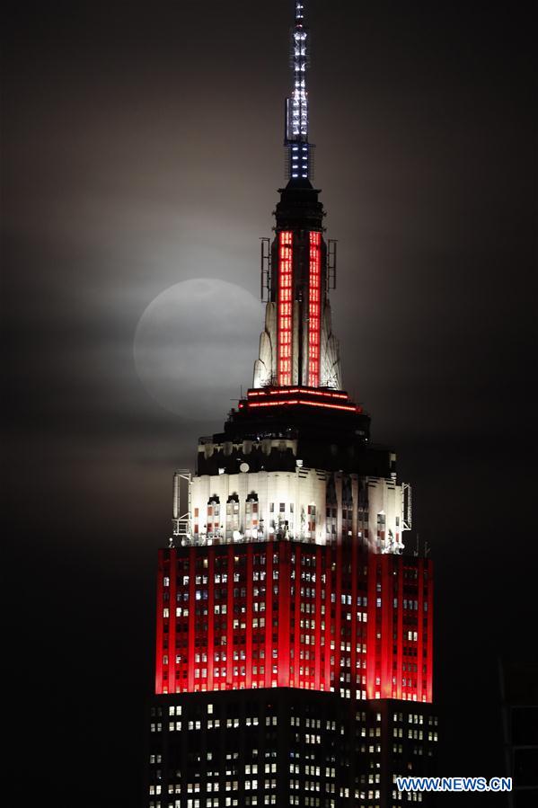 U.S.-NEW YORK-FULL MOON