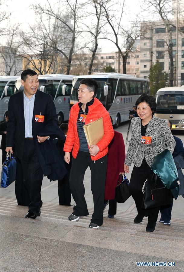 (TWO SESSIONS)CHINA-BEIJING-NPC-DEPUTIES-ARRIVAL (CN)