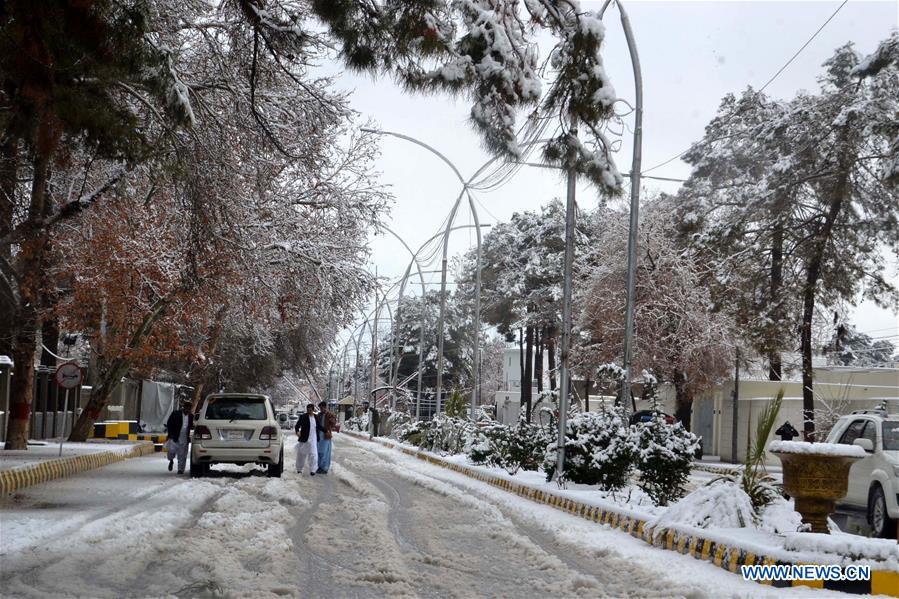 PAKISTAN-QUETTA-SNOWFALL